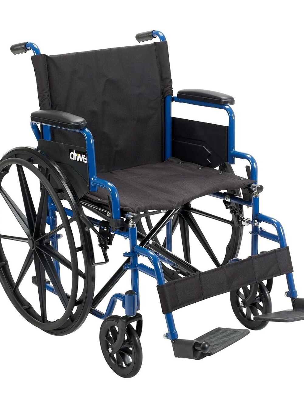 Drive Medical Blue Streak Lightweight Wheelchair - Blue- 20 inch